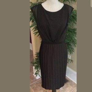 Max and Cleo Black Dress Pleated 6